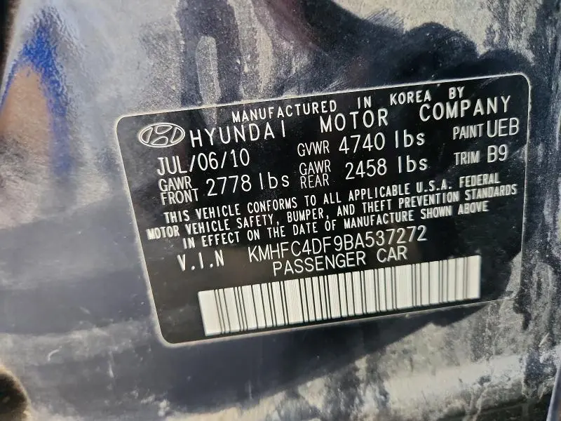 2011 HYUNDAI AZERA LIMITED  