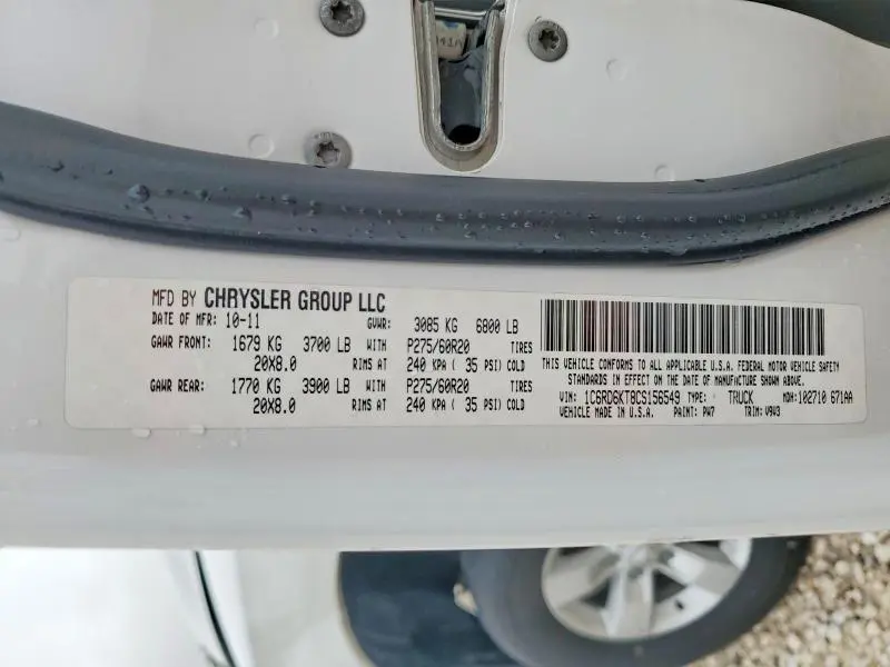 2012 DODGE RAM 1500 ST  