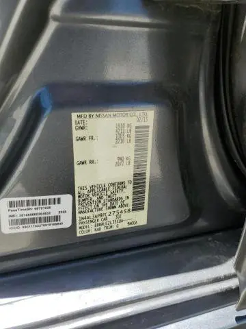 2015 NISSAN ALTIMA 2.5  