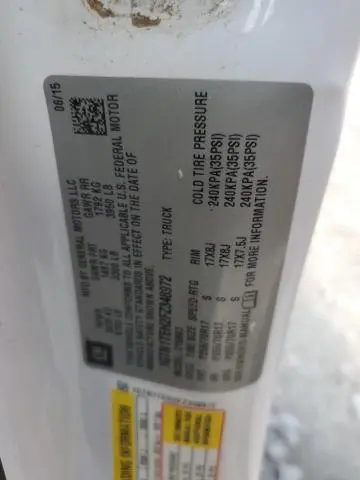 2015 GMC SIERRA C1500  