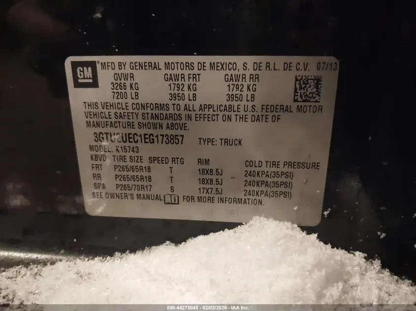 2014 GMC SIERRA 1500 SLE