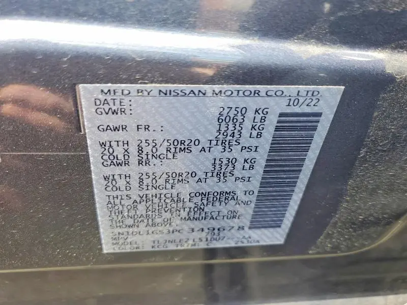 2023 INFINITI QX60 SENSORY  