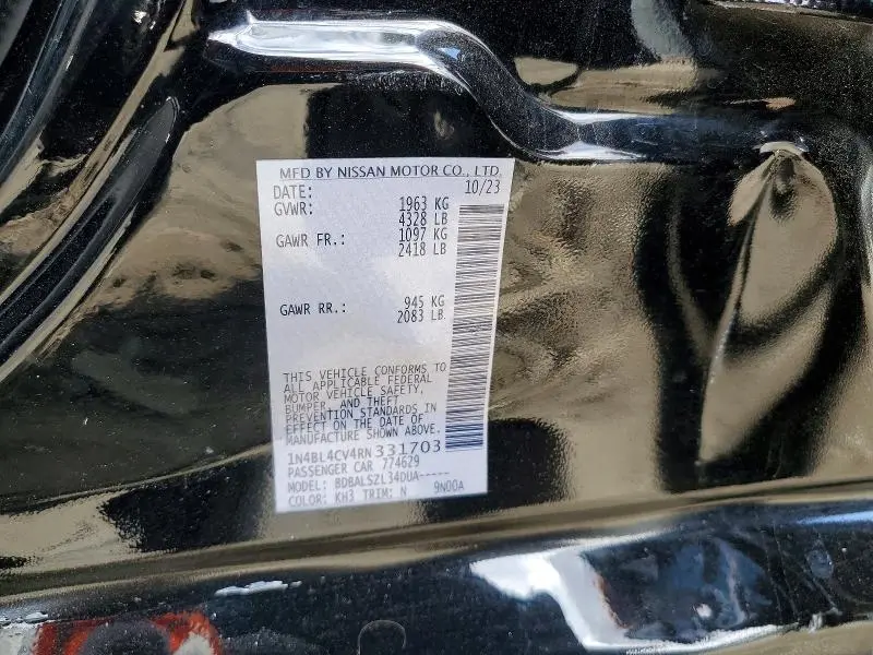 2024 NISSAN ALTIMA 2.5 SR  