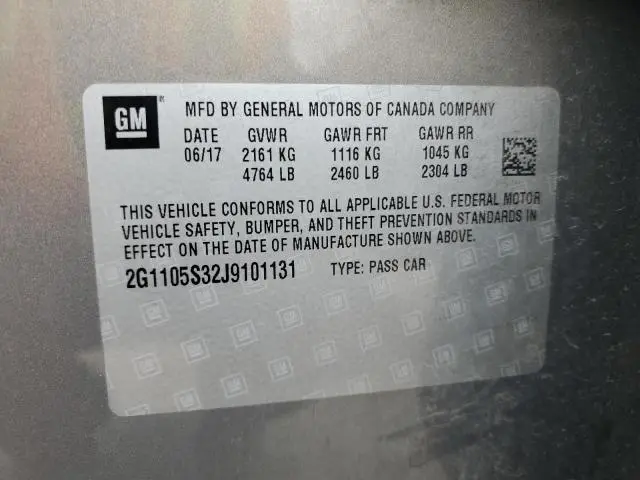 2018 CHEVROLET IMPALA LT