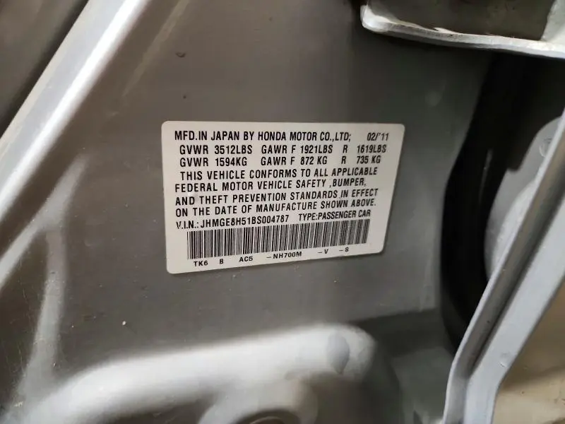 2011 HONDA FIT SPORT  