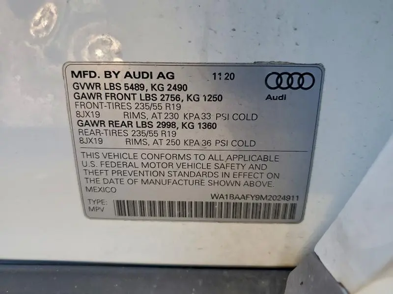 2021 AUDI Q5 PREMIUM PLUS  