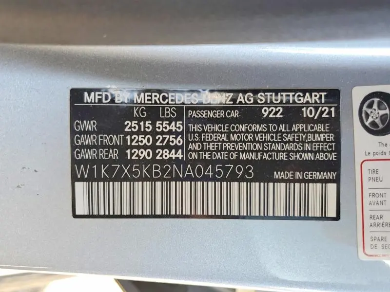 2022 MERCEDES-BENZ AMG GT 43  