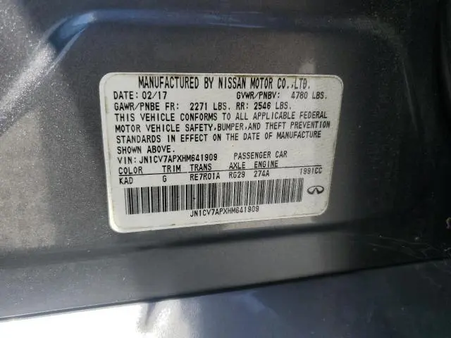 2017 INFINITI Q50 BASE  
