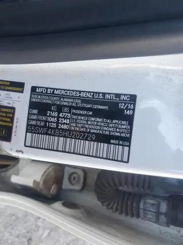 2017 MERCEDES-BENZ C 300 4MATIC  