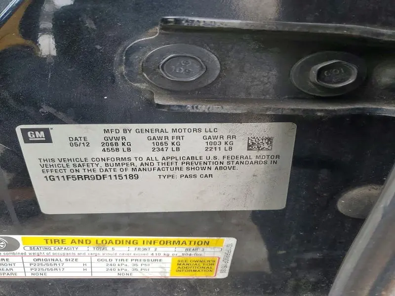 2013 CHEVROLET MALIBU 2LT  