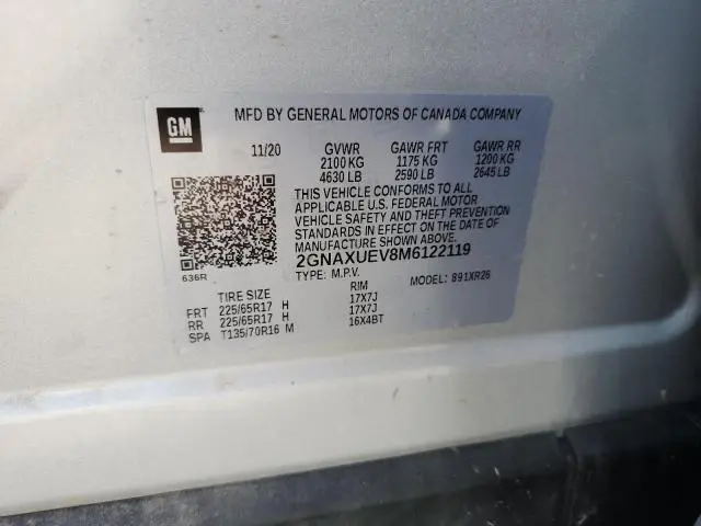 2021 CHEVROLET EQUINOX LT  