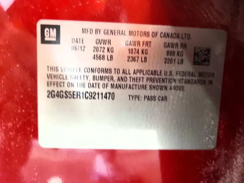 2012 BUICK REGAL PREMIUM  