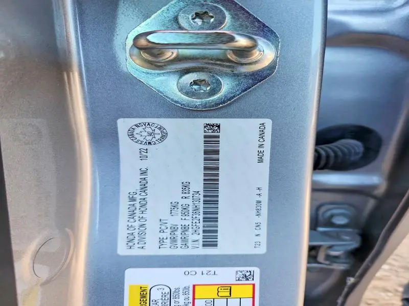 2022 HONDA CIVIC EX  