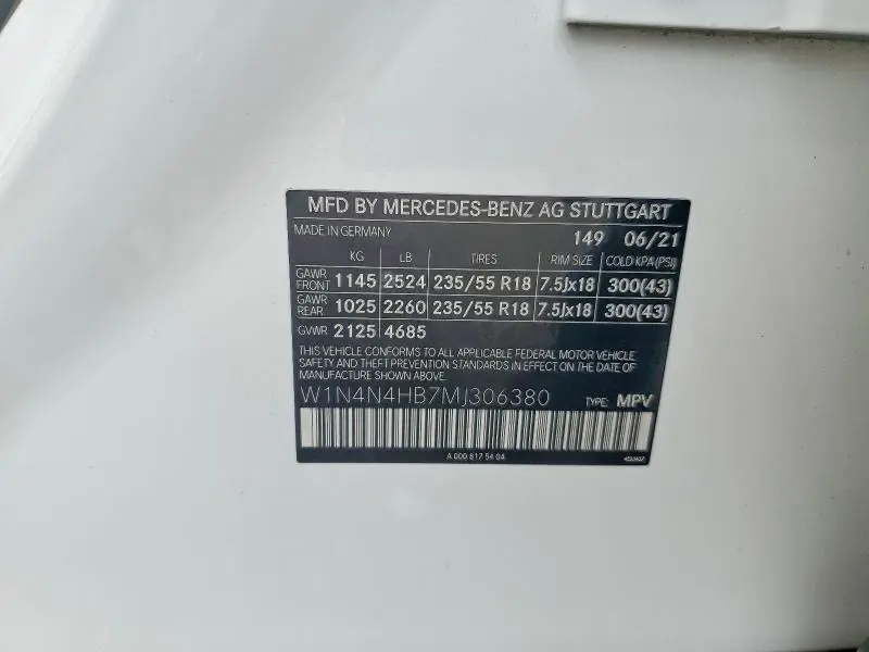 2021 MERCEDES-BENZ GLA 250 4MATIC  
