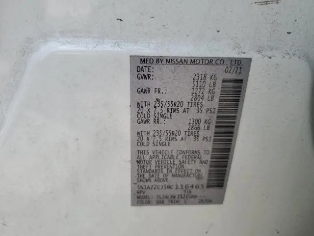 2021 NISSAN MURANO SL  