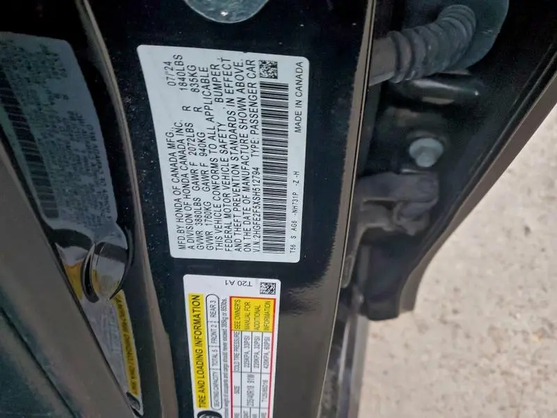 2025 HONDA CIVIC SPORT  