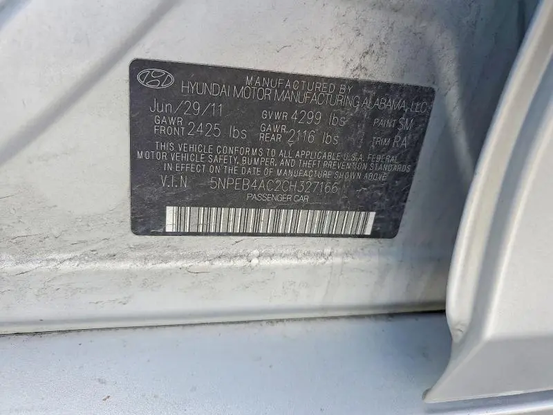 2012 HYUNDAI SONATA GLS  