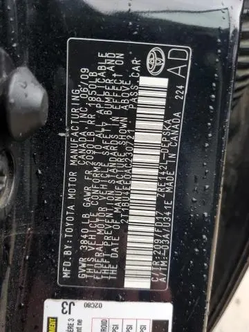 2010 TOYOTA COROLLA BASE  