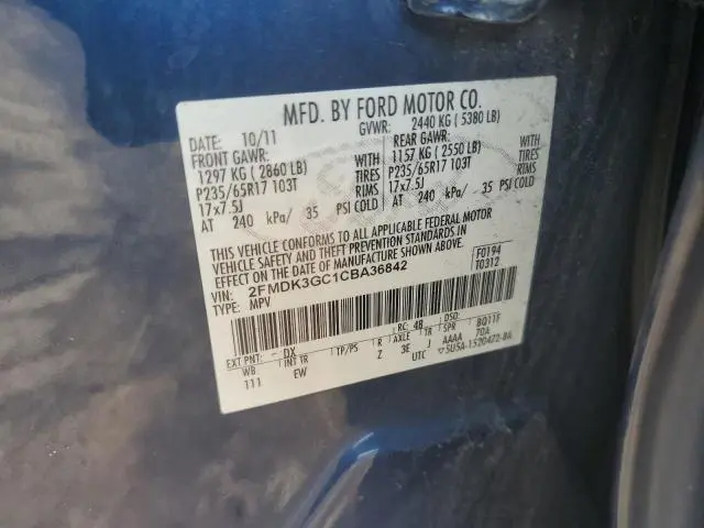 2012 FORD EDGE SE  
