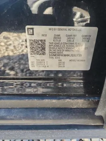 2019 CHEVROLET TRAVERSE LS