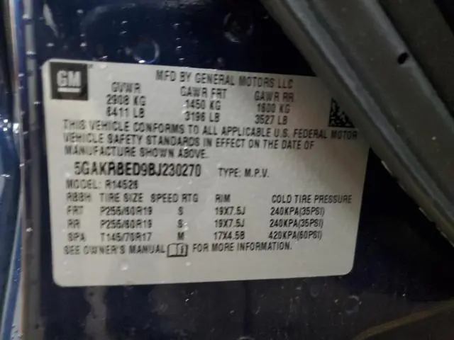 2011 BUICK ENCLAVE CXL