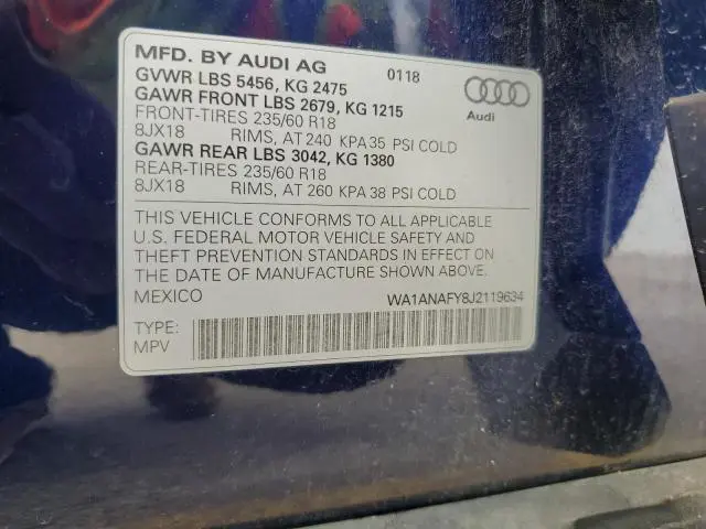2018 AUDI Q5 PREMIUM  