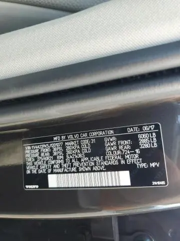 2018 VOLVO XC90 T6  