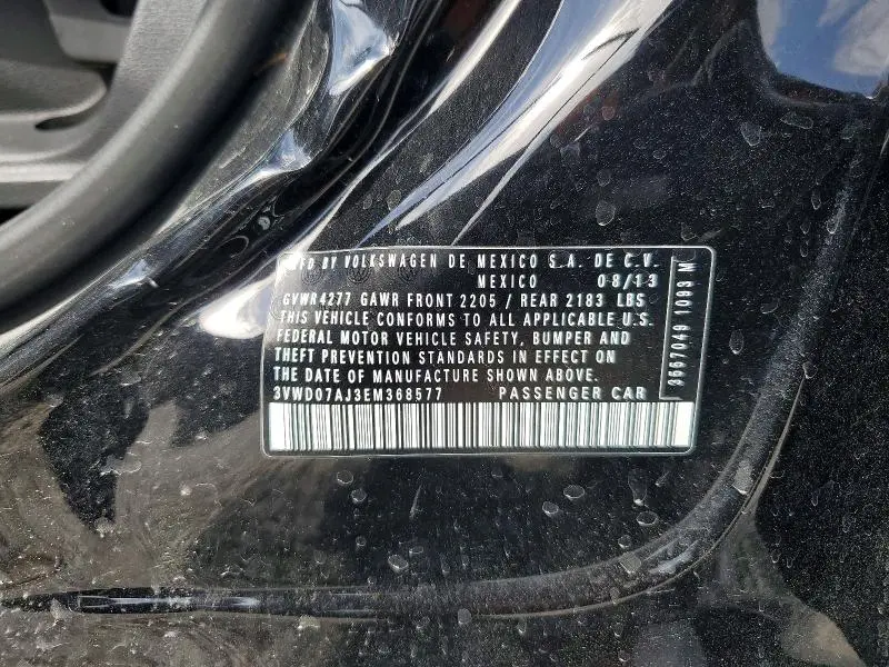 2014 VOLKSWAGEN JETTA SE  