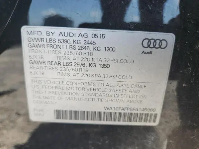 2015 AUDI Q5 PREMIUM  