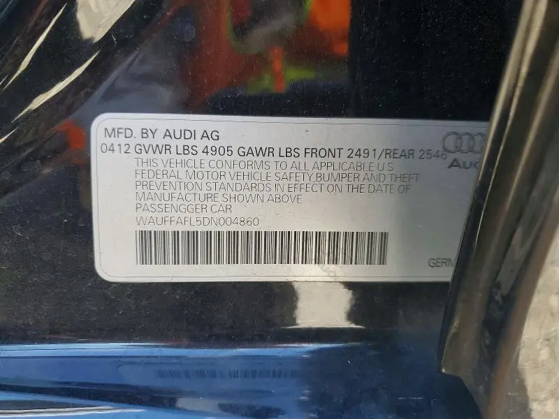 2013 AUDI A4 PREMIUM PLUS  