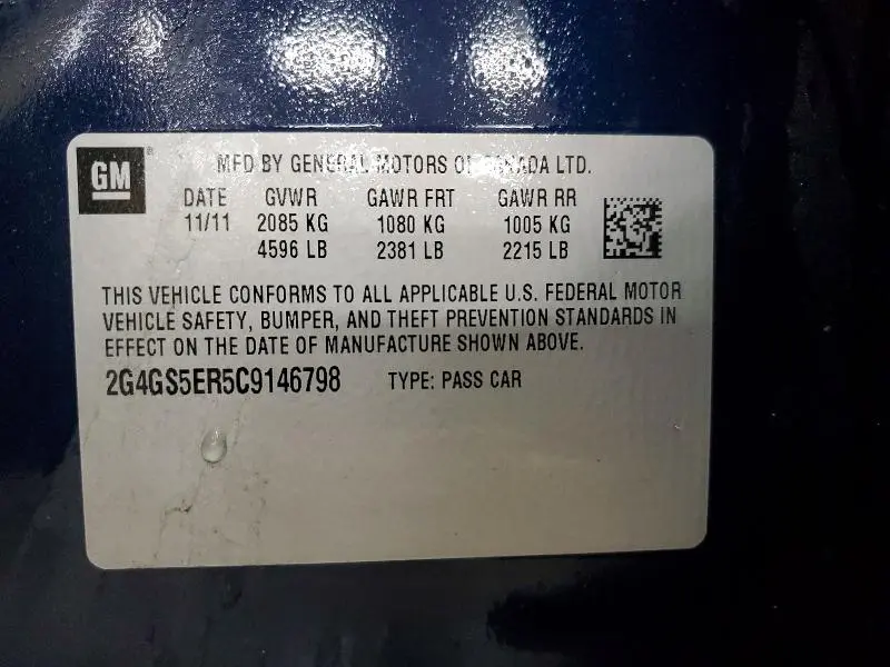 2012 BUICK REGAL PREMIUM  