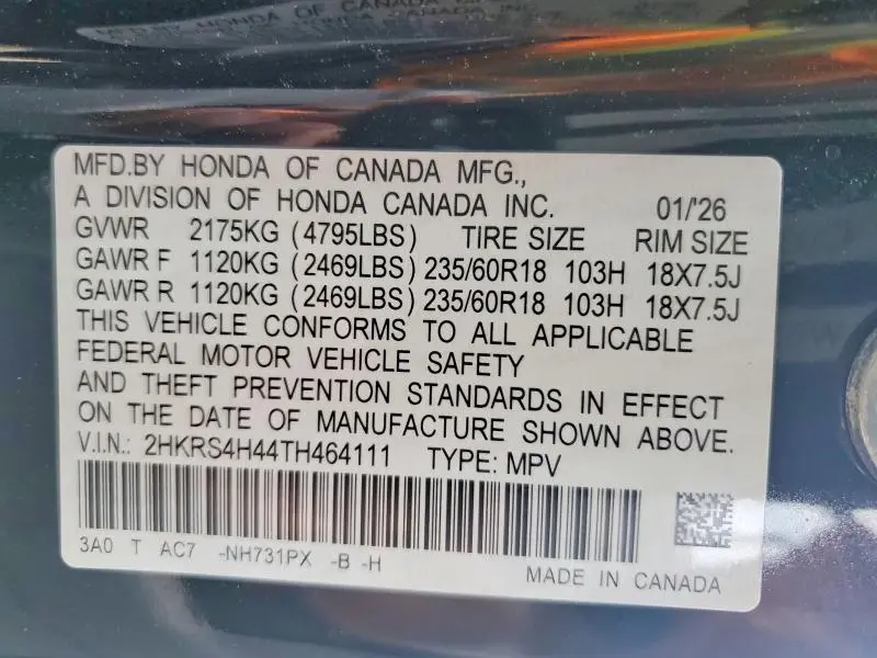 2026 HONDA CR-V EX  