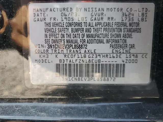 2023 NISSAN VERSA SV  