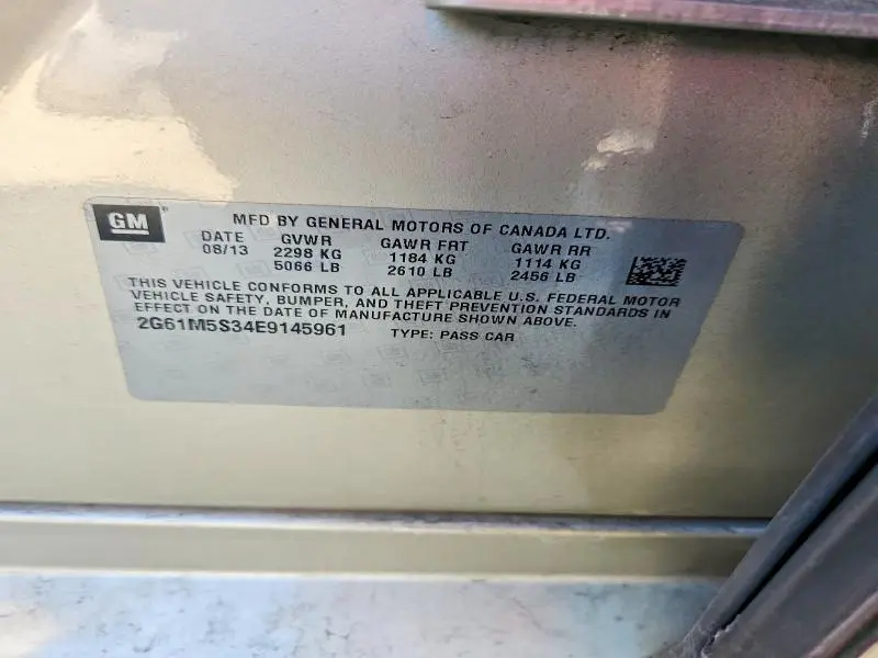 2014 CADILLAC XTS LUXURY COLLECTION  
