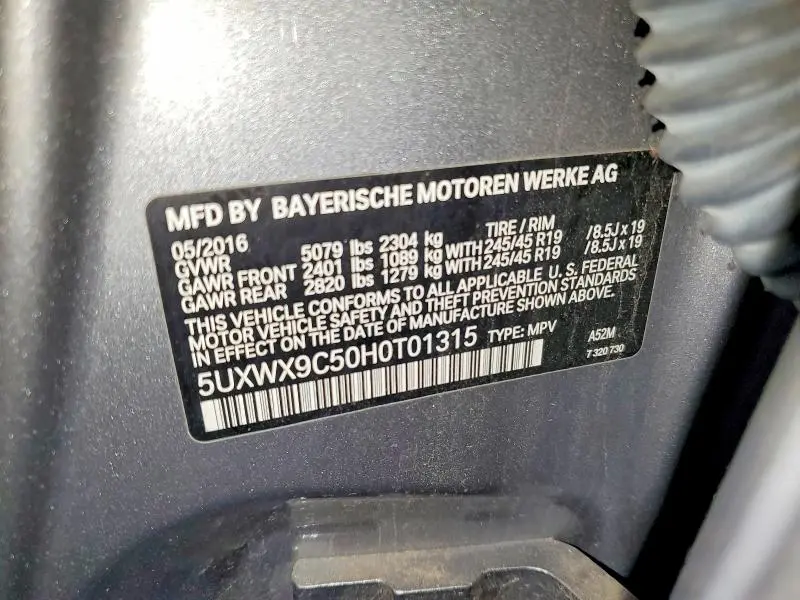 2017 BMW X3 XDRIVE28I  