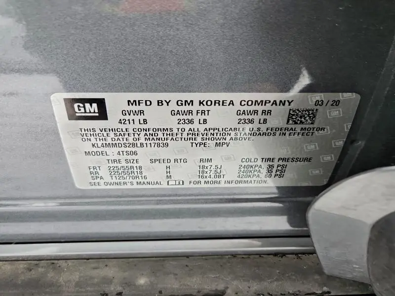 2020 BUICK ENCORE GX SELECT  