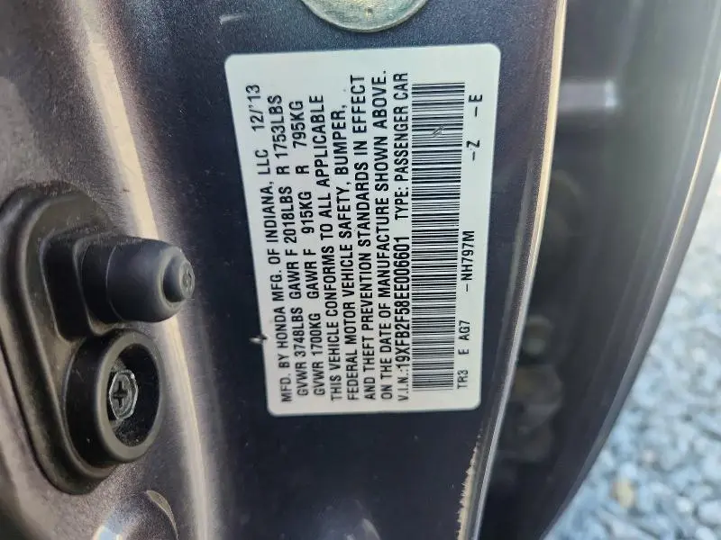 2014 HONDA CIVIC LX  