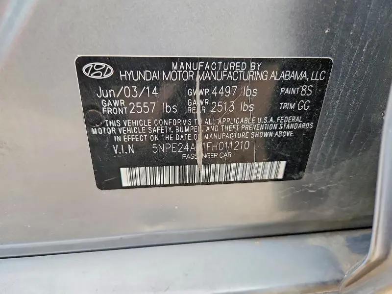 2015 HYUNDAI SONATA SE  