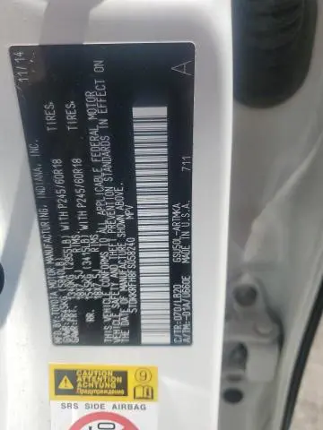 2015 TOYOTA HIGHLANDER XLE  