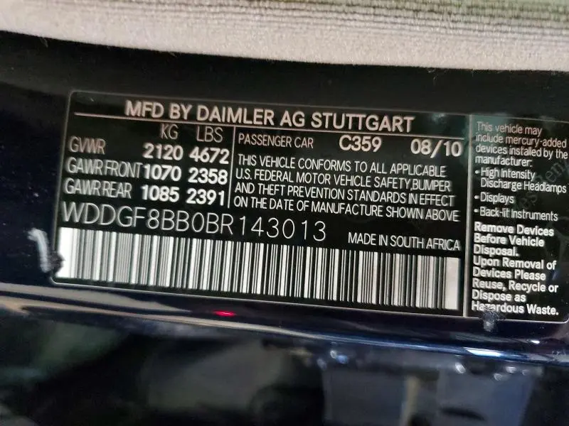 2011 MERCEDES-BENZ C 300 4MATIC  