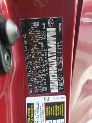 2016 TOYOTA CAMRY XSE  