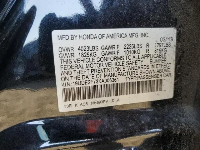 2019 ACURA ILX PREMIUM