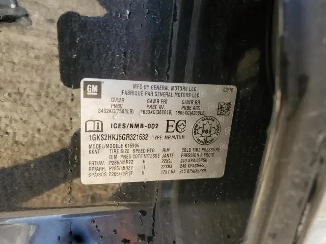 2016 GMC YUKON XL DENALI  