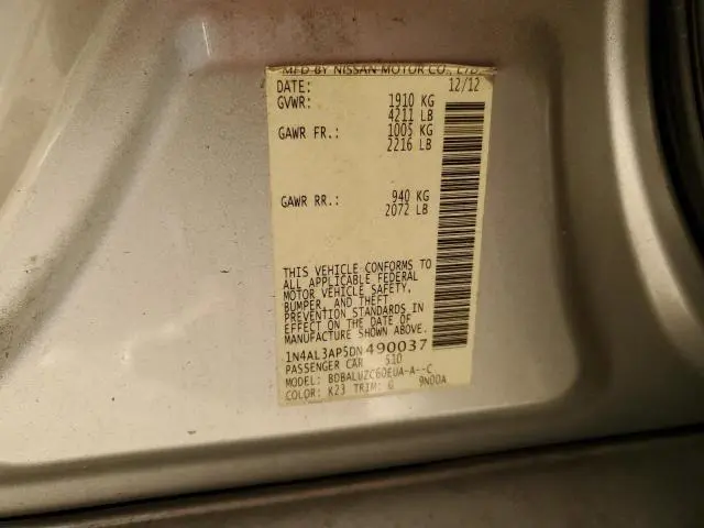 2013 NISSAN ALTIMA 2.5  