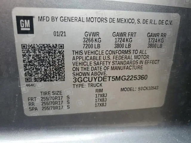 2021 CHEVROLET SILVERADO K1500 LT  