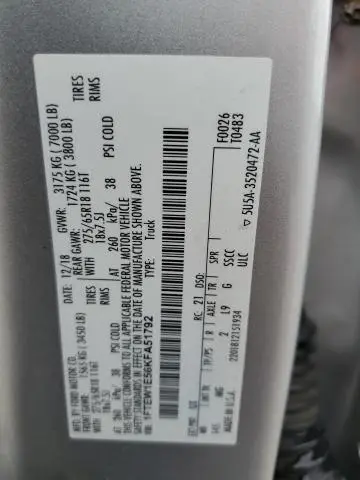 2019 FORD F150 SUPERCREW  