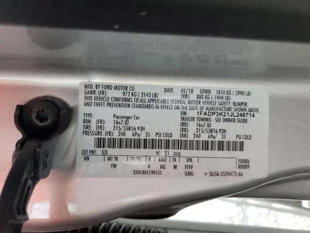 2018 FORD FOCUS SE  