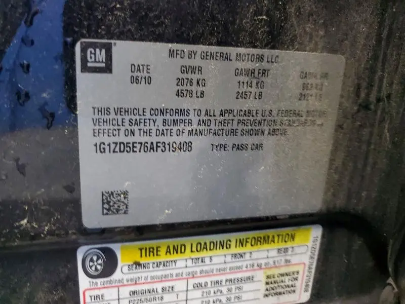 2010 CHEVROLET MALIBU 2LT  
