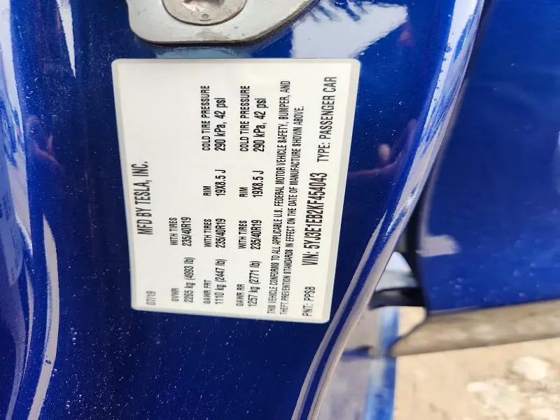 2019 TESLA MODEL 3   