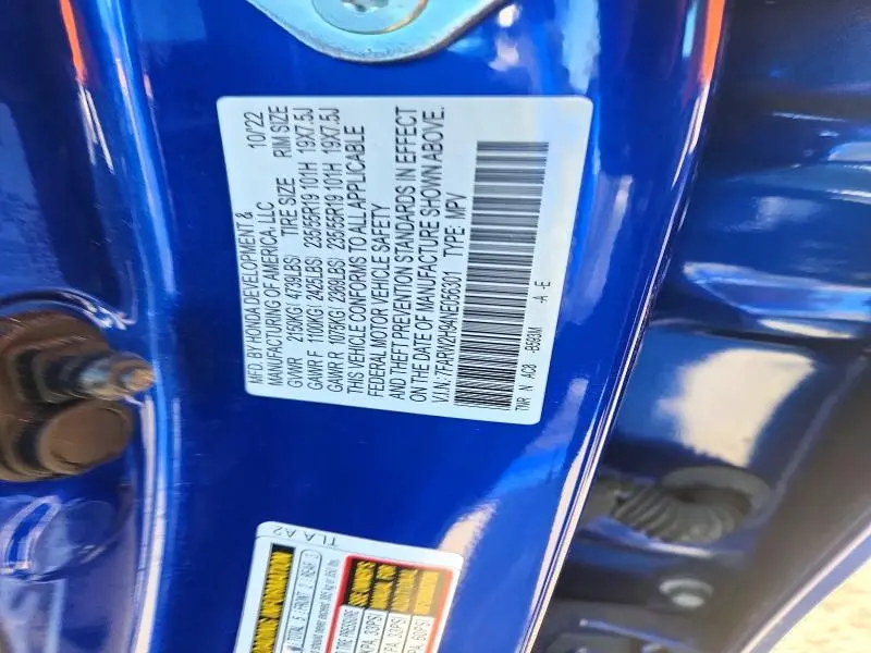 2022 HONDA CR-V TOURING  